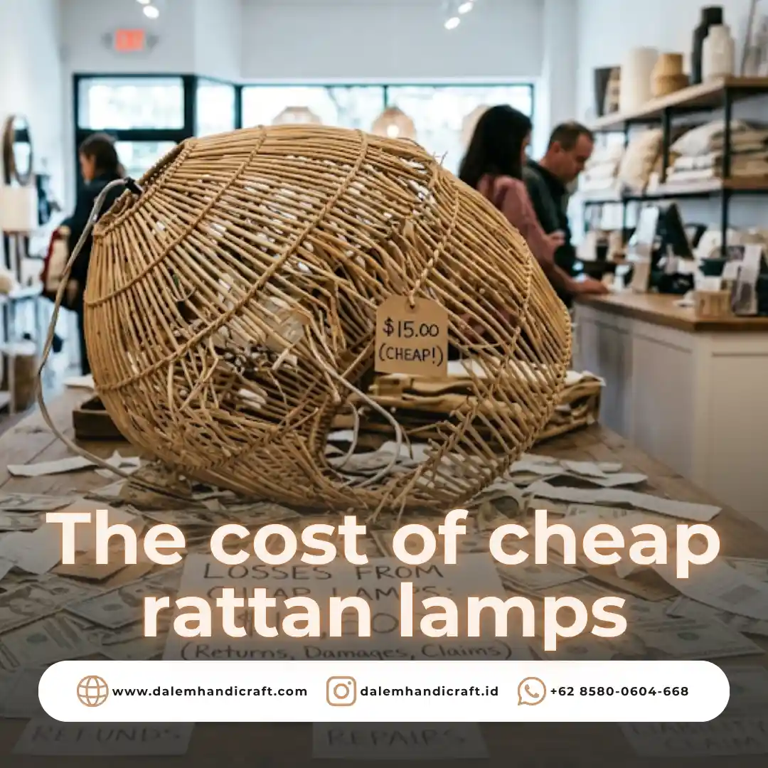 The cost of cheap rattan lamp